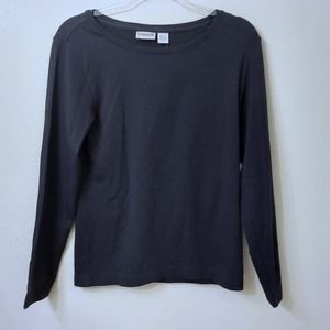 Chico's Alexia Elbow Top Black Size 8